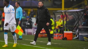 Roberto De Zerbi lors du match de Ligue des champions entre l'OM et Bruges - le 28/01/2026