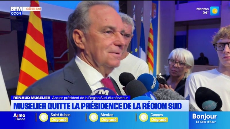 Renaud Muselier démissionne de la présidence de la Région Sud, Christian Estrosi assure l'intérim