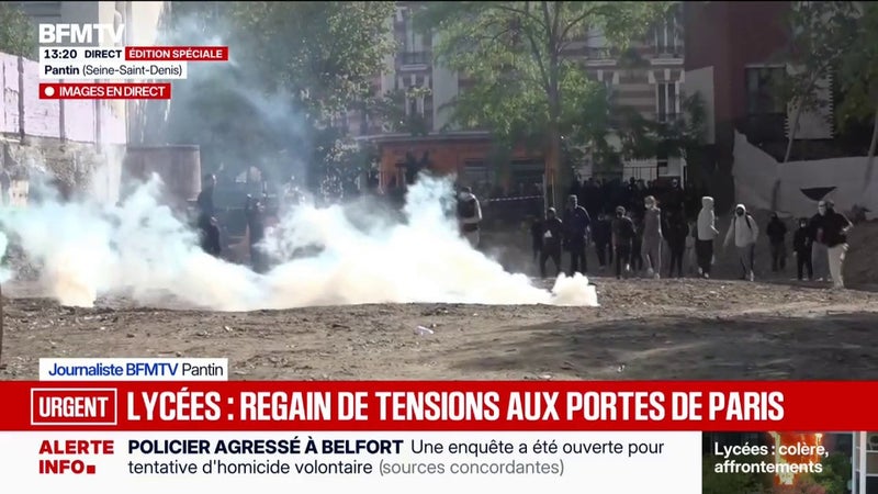 Colère lycéenne: un regain de tensions à Pantin