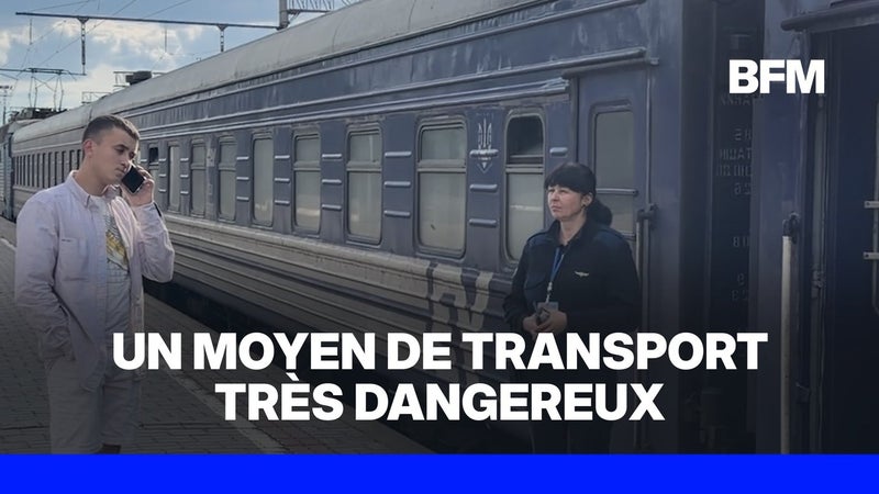 Guerre en Ukraine: les trains ukrainiens sous la menace permanente des drones russes