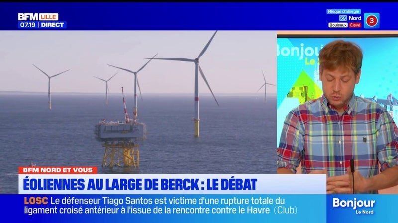 BFM Nord et Vous: débat autour des éoliennes au large de Berck