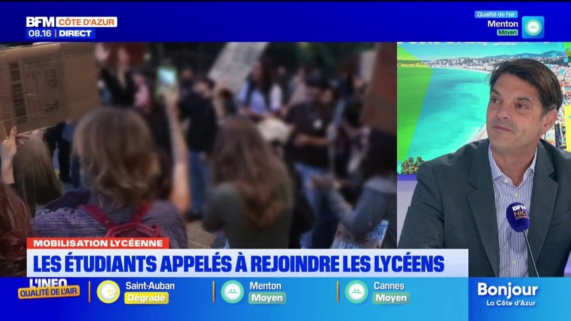Colère lycéenne et étudiante : le maire de Grasse condamne toute forme de violence