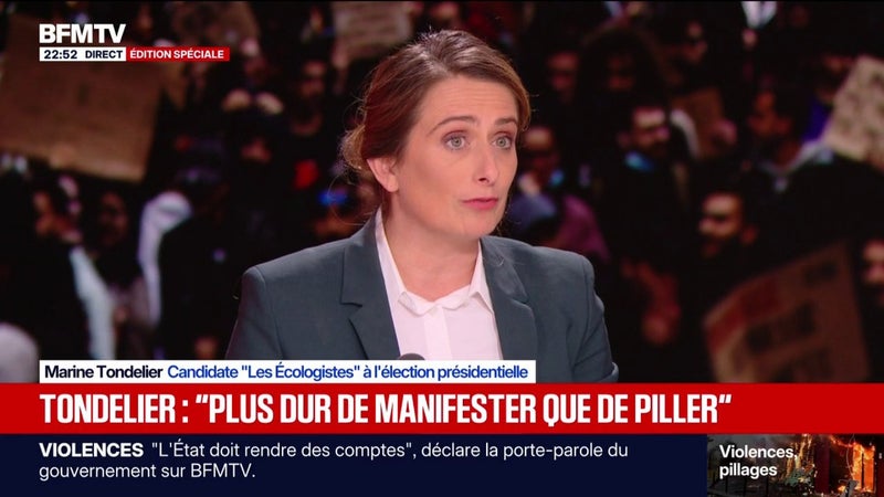 Manifestations du 17 octobre: "Si vous voulez de l'apaisement social, il faut des réponses sociales," explique Marine Tondelier, candidate Les Écologistes à l'élection présidentielle