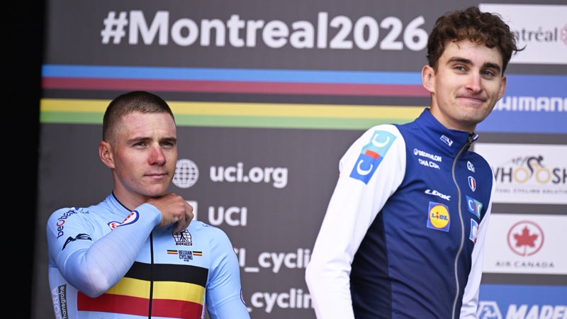 Remco Evenepoel avec Paul Seixas aux Mondiaux de cyclime le 20 septembre 2026 2354850