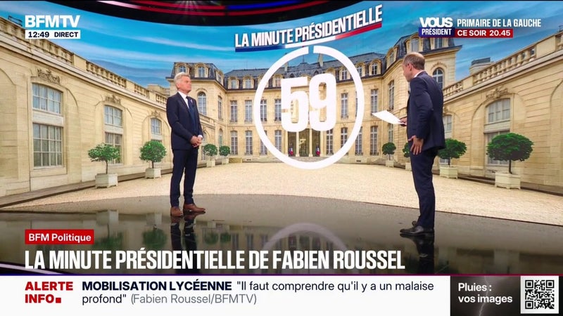 LA MINUTE PRÉSIDENTIELLE - S'il était élu président, Fabien Roussel appellerait "en premier le chancelier allemand pour échanger du travail à faire en commun"