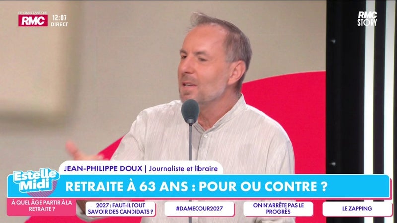 Retraite à 63 ans : "Il y a de moins en moins de cotisants par retraité", rappelle Jean-Philippe Doux