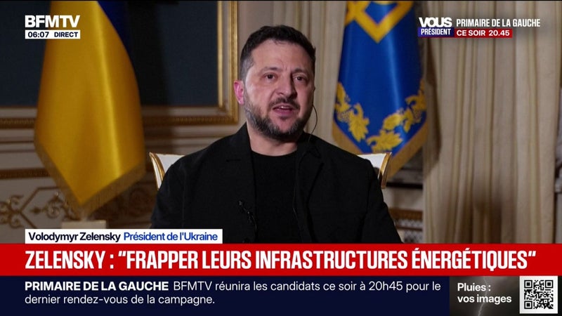 Guerre en Ukraine: Volodymyr Zelensky appelle à "riposter" en ciblant les "ressources énergétiques" russes