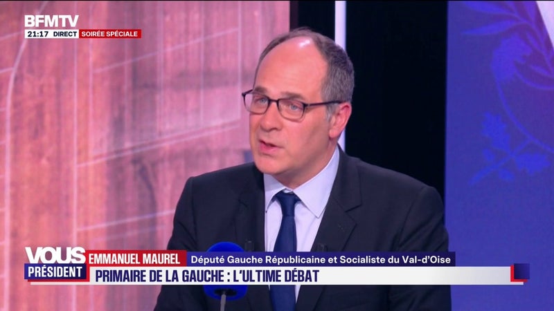 "J'ai envie qu'on gagne": Emmanuel Maurel s'engage à soutenir "le ou la gagnante" de la primaire sociale-démocrate
