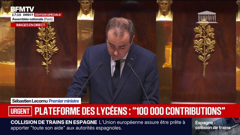 Sébastien Lecornu: "Les revendications des lycéens sont cohérentes, c'est un tout qui se tient"