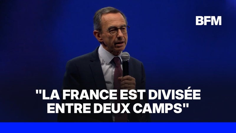 Présidentielle: "La France est divisée entre deux camps", selon Bruno Retailleau, candidat LR