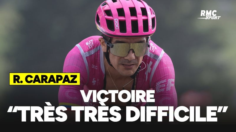 Tour de France E18 C etait un jour tres tres difficile la joie de Carapaz vainqueur de l etape 2324442
