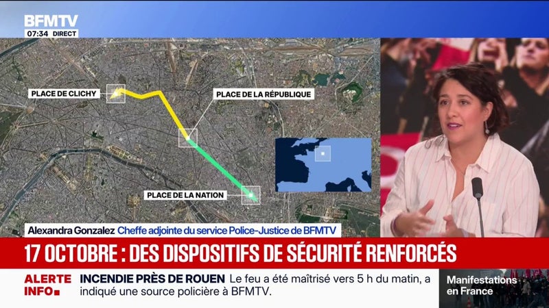 Entre 40.000 et 60.000 manifestants attendus à Paris ce samedi 17 octobre selon la police