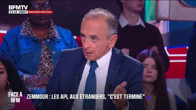 "Je réclame la suppression des allocations non contributives aux étrangers", demande Éric Zemmour, président de Reconquête