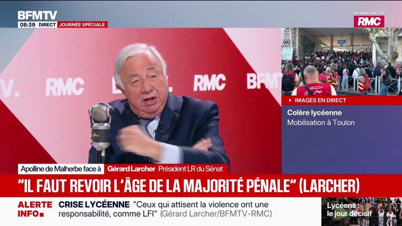 "Nous avons une forme de déficit de dialogue dans ce pays", analyse Gérard Larcher, président LR du Sénat