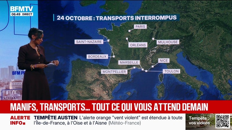 Mobilisation du 24 octobre: ce que l’on sait sur les perturbations