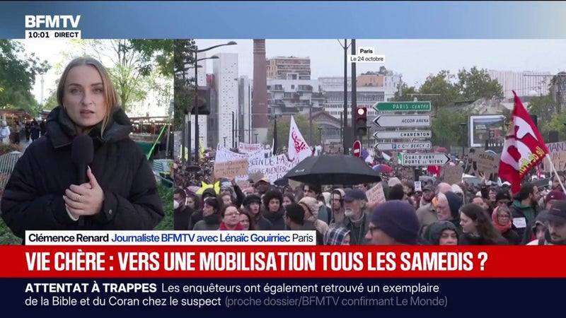 Des commerçants du marché de Bastille craignent une baisse de leur chiffre d'affaire en cas de poursuite du mouvement de manifestation