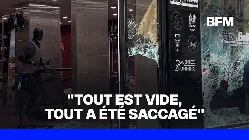 À Paris, l'émotion des commerçants dont les magasins ont été pillés
