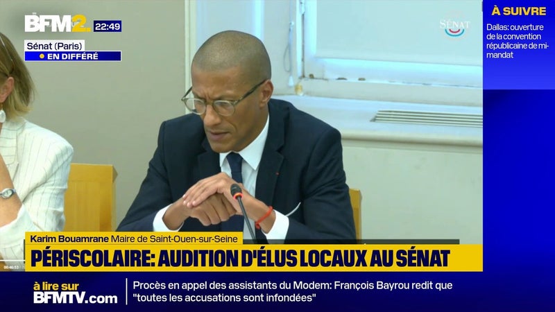 Violences dans le périscolaire: Karim Bouamrane plaide pour la création d'un "fichier S pour les prédateurs sexuels"