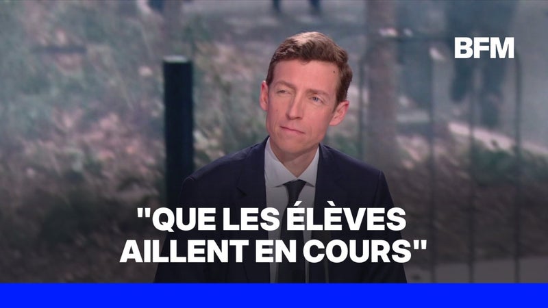 Colère lycéenne: le ministre de l'Éducation, Édouard Geffray, affirme que "l'intérêt général aujourd'hui c'est que les élèves aillent en cours"