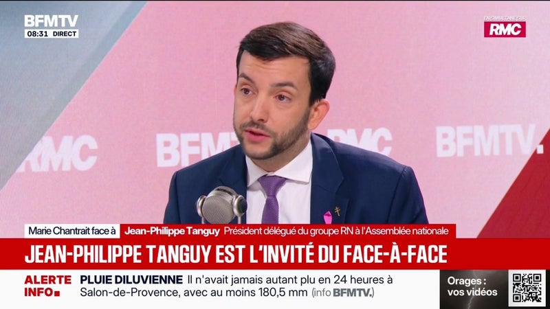 Jean-Philippe Tanguy pris à partie le 17 octobre: "C'était une scène de chaos", raconte le député du RN