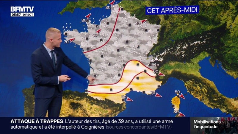 Après le passage de la tempête Austen, de la pluie attendue sur une large partie du pays ce samedi