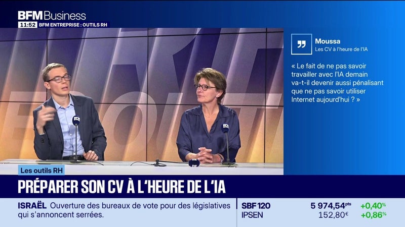 BFM Entreprise - Outils RH - CV, se démarquer à l'heure de l'IA - Mardi 27 octobre