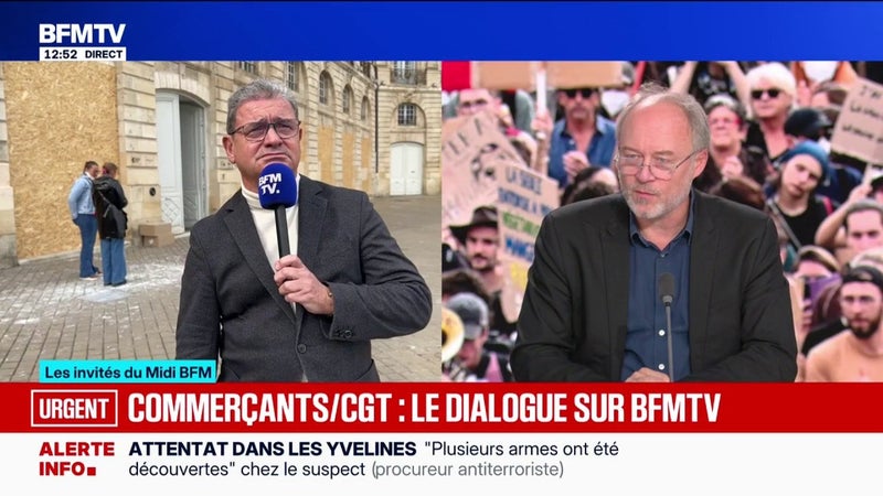 Colère sociale: Denis Gravouil (CGT) déplore "des interdictions de manifester" délivrées "la veille au soir" empêchant de "contester"