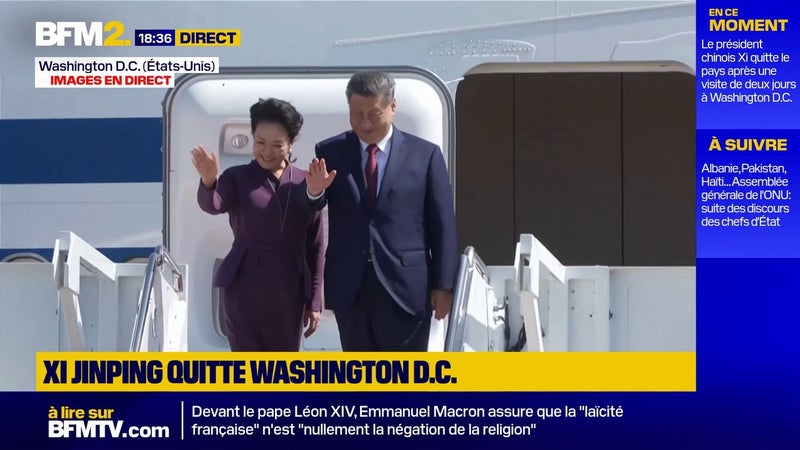 Xi Jinping quitte Washington D.C., après deux jours de visite officielle