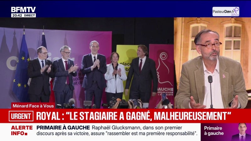 Victoire de Raphaël Glucksmann à la primaire sociale-démocrate: "Monsieur Glucksmann est un adversaire. Jean-Luc Mélenchon est un danger", déclare Robert Ménard, maire DVD de Béziers