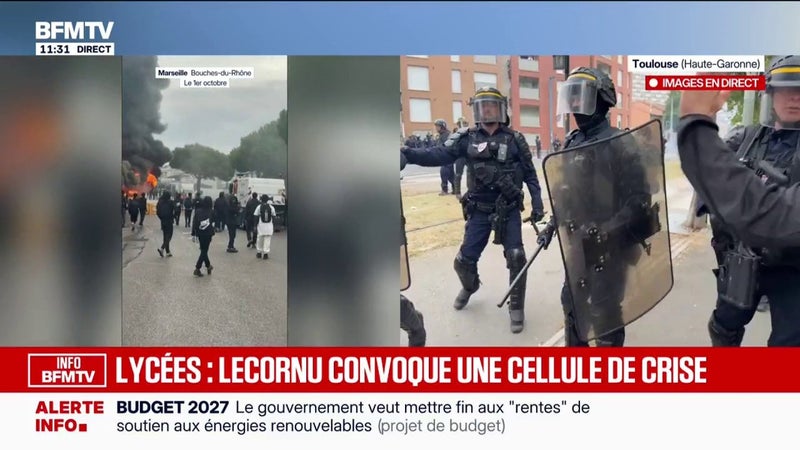 Colère lycéenne: le Premier ministre convoque une cellule interministérielle de crise
