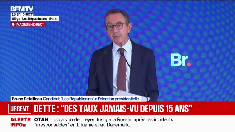 Bruno Retailleau, candidat LR à la présidentielle: "Il n'y a plus de sous dans les caisses, que les Français se le disent"