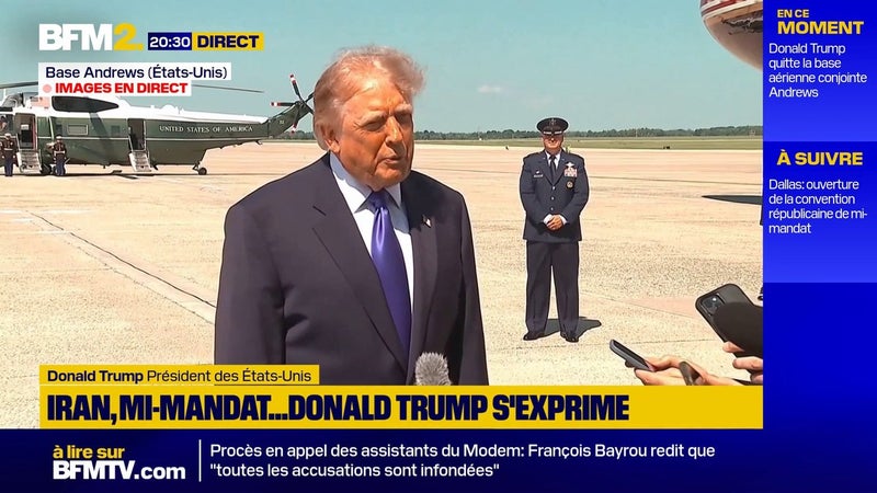 Donald Trump prédit que la guerre avec l'Iran s'arrêtera "immédiatement" après les législatives de novembre