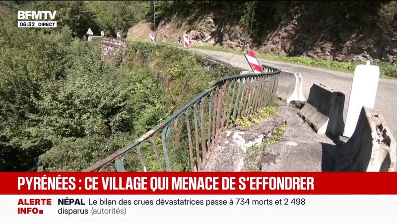 Dans les Hautes-Pyrénées, le village de Viella s'est affaissé d'1m60 à cause des éboulements à répétition