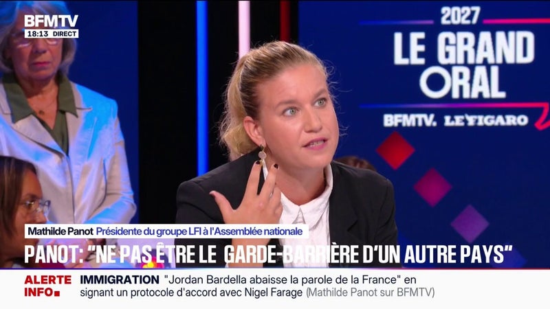 "Le racisme n'est pas une opinion, c'est un délit", rappelle Mathilde Panot (LFI)