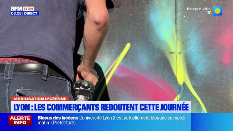 Les commerçants redoutent cette nouvelle journée de mobilisation des lycéens