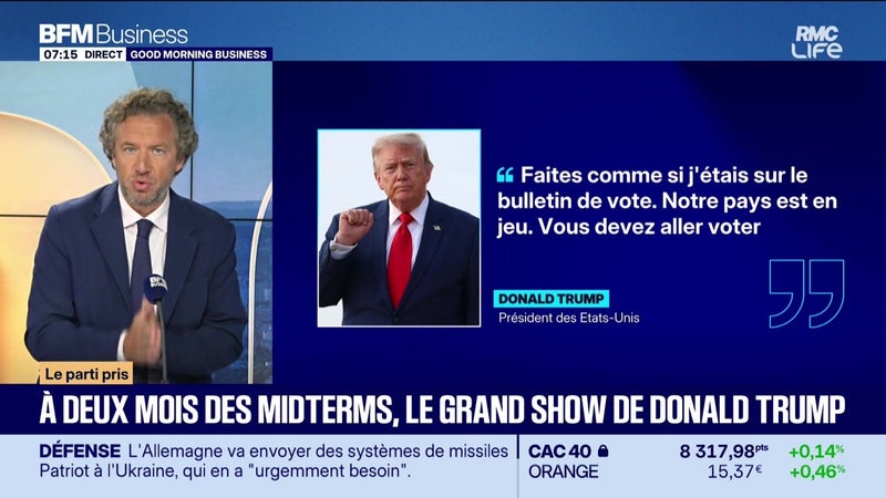 Le Monde qui bouge : le parti pris : À deux mois des midterms, le grand show de Donald Trump - 09/09