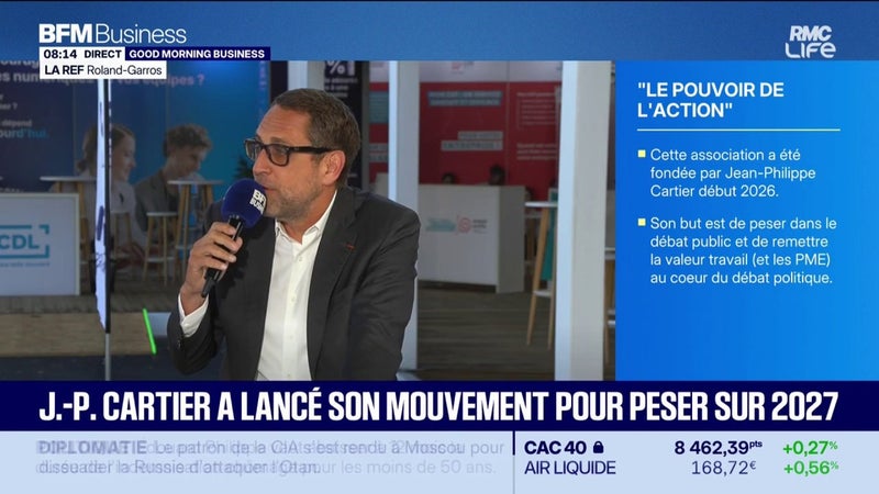 Jean-Philippe Cartier veut peser dans la présidentielle de 2027