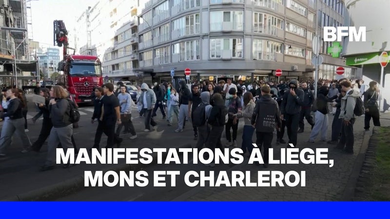 Mobilisation lycéenne: en Belgique aussi, les lycéens manifestent