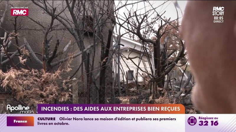 Incendies : Des aides aux entreprises bien reçues
