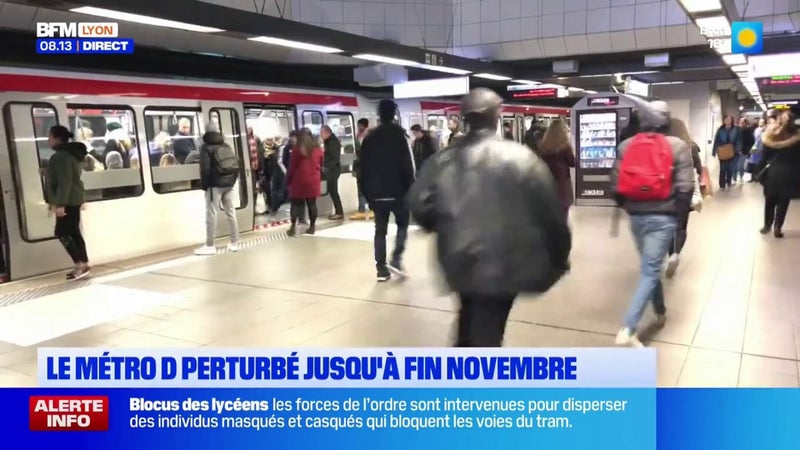 Le métro D perturbé jusqu'à fin novembre