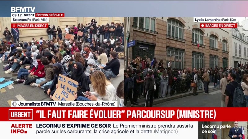 Colère lycéenne: "Si le mouvement continue, il faut qu'il reste dans le calme", déclare le ministre de l'Enseignement supérieur