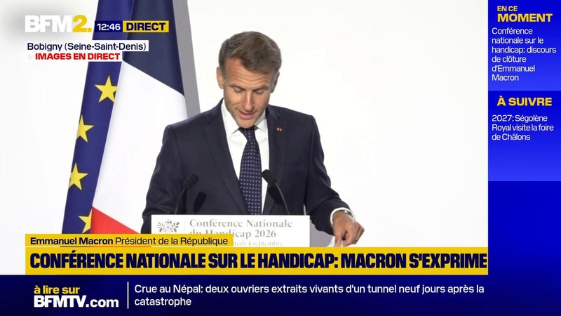 AESH, école inclusive: Emmanuel Macron se félicite des moyens déployés depuis 9 ans