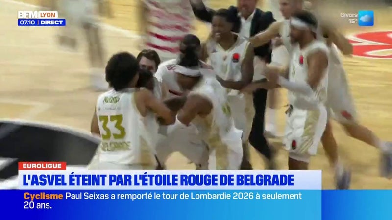 Euroligue : l'ASVEL éteint par l'Etoile Rouge de Belgrade
