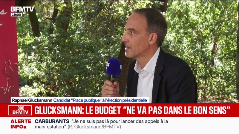 "Il faut sortir du gaz et du pétrole", estime Raphaël Glucksmann, candidat Place publique à la présidentielle, via la primaire socialiste