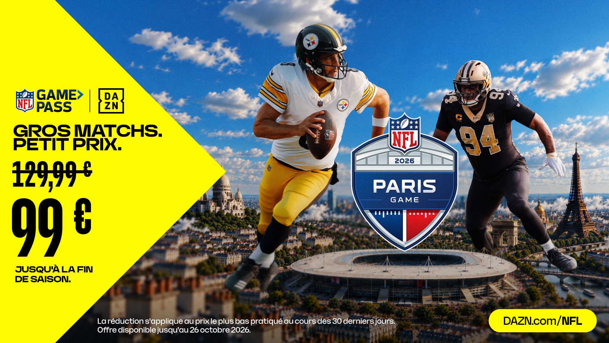 NFL Paris Game 2026: Steelers vs Saints Live Stream via RMC Sport