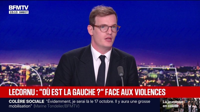 Mobilisation lycéenne: "Toucher un cheveu d'un enseignant, d'un proviseur, c'est insupportable", estime Pierre Cazeneuve, député Ensemble des Hauts-de-Seine