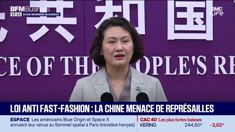 Loi anti fast-fashion : la Chine menace de représailles