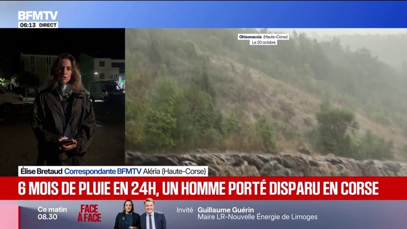 Intempéries: une femme portée disparue en Haute-Corse après de fortes inondations