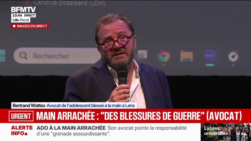Adolescent amputé de la main à Lens: son avocat annonce qu'une plainte avec constitution de partie civile a été déposée pour de faits "de nature criminelle"