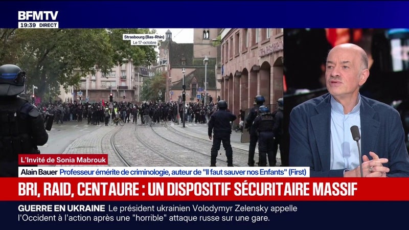 Débordements en manifestation: Alain Bauer, professeur émérite de criminologie, estime que "le sommet du risque" est attendu le 5 novembre